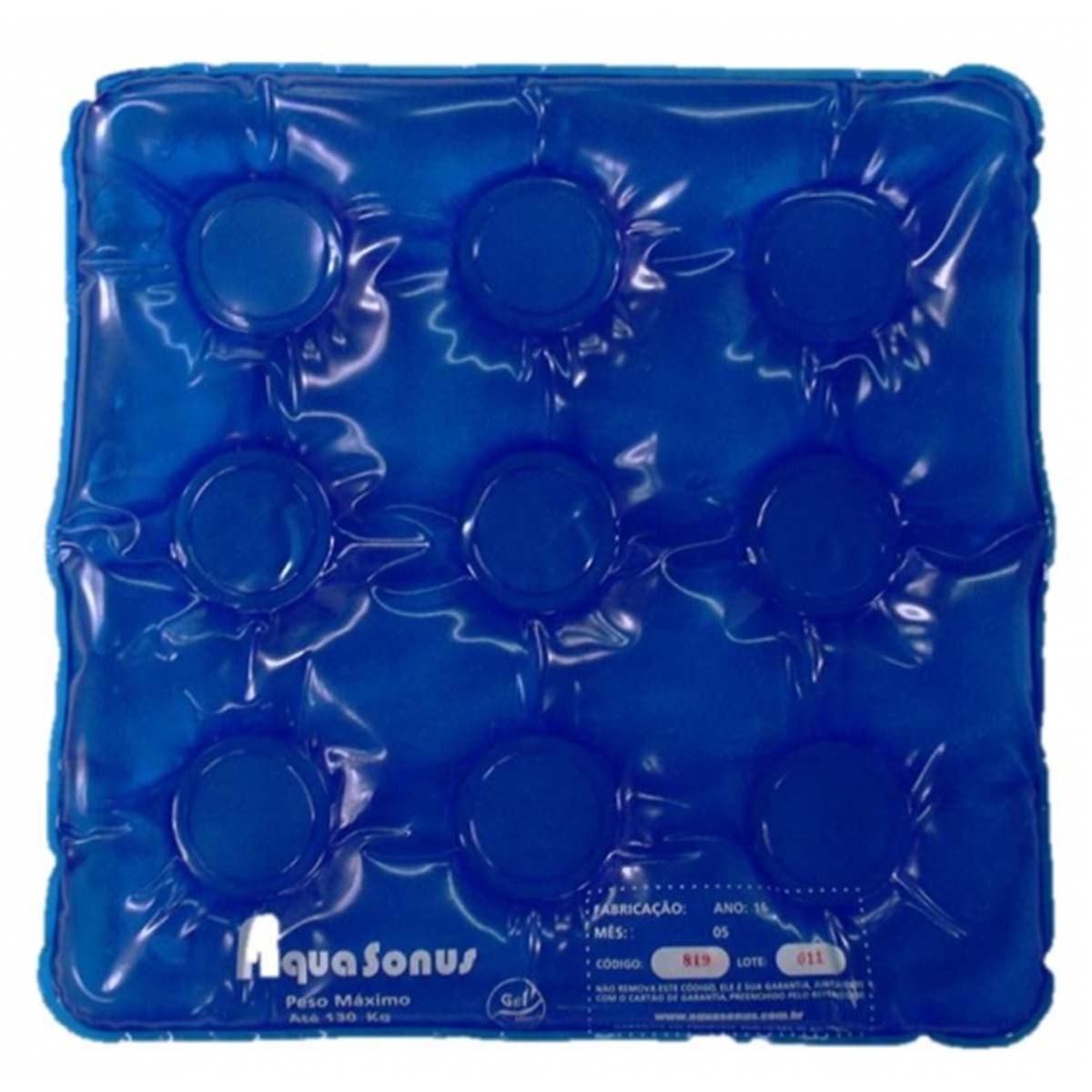 Almofada de Gel Quadrada Sem Orificio Aquasonus