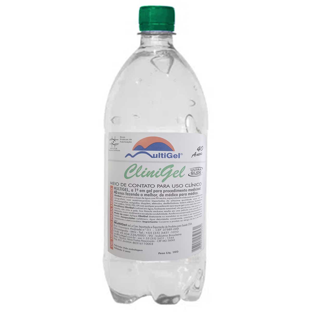 Gel Ultrasson Condutor ECG 1kg Clinigel