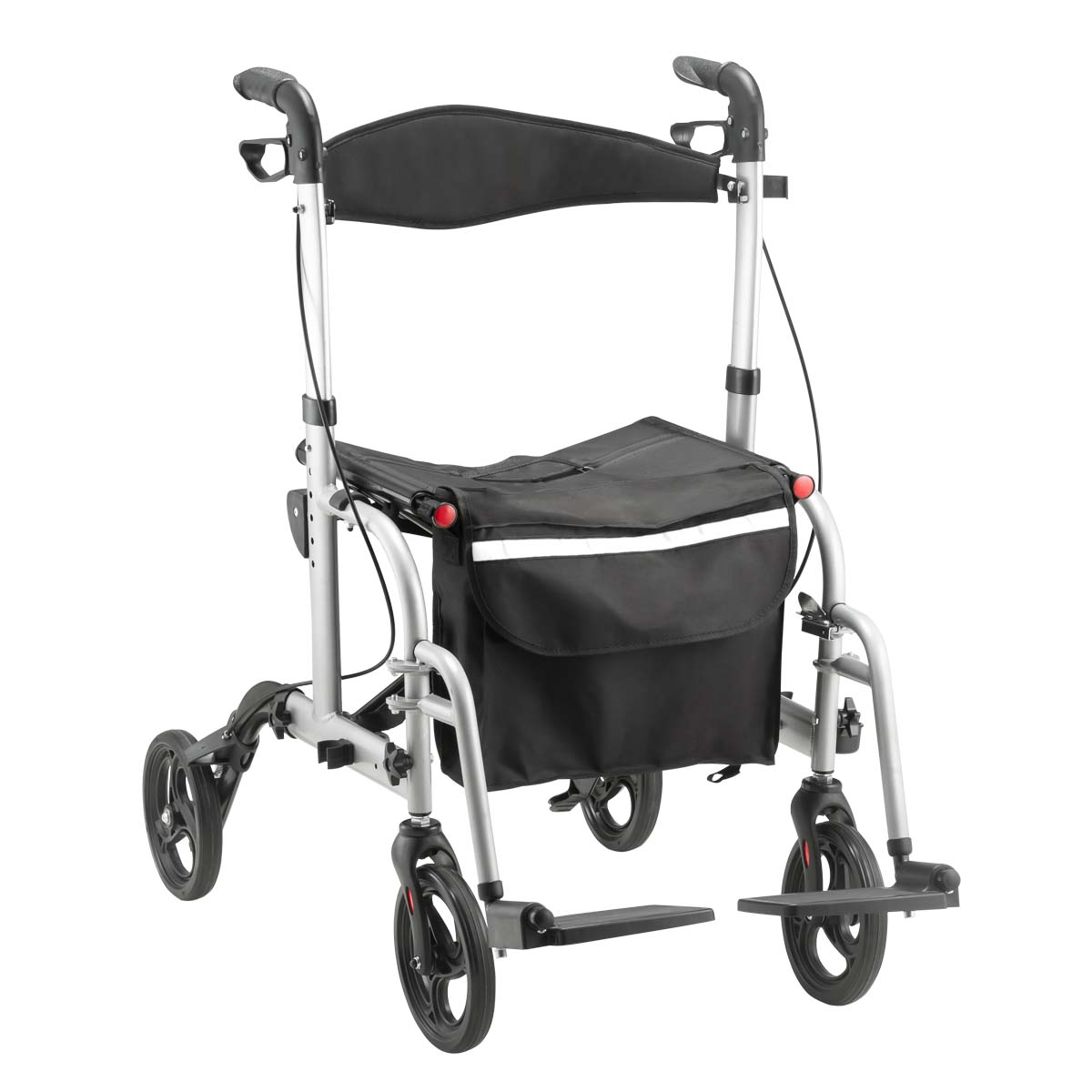 Andador Cadeira Aluminio Dobravel Até 135kg D15 Dellamed
