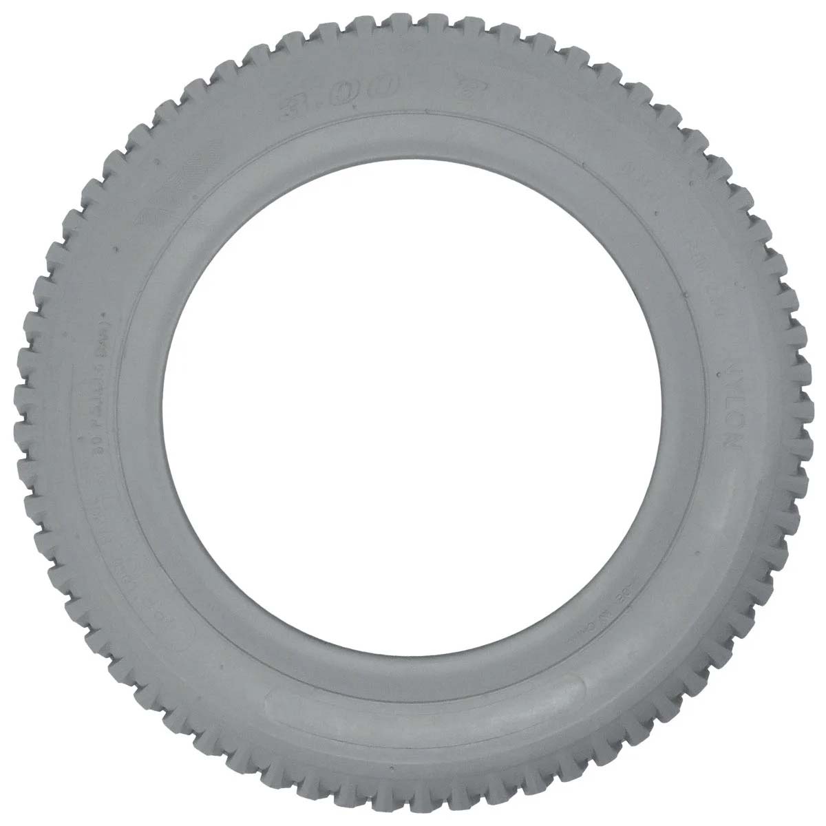 Pneu Cadeira de Rodas Traseiro Wd 3.00-8 Cinza