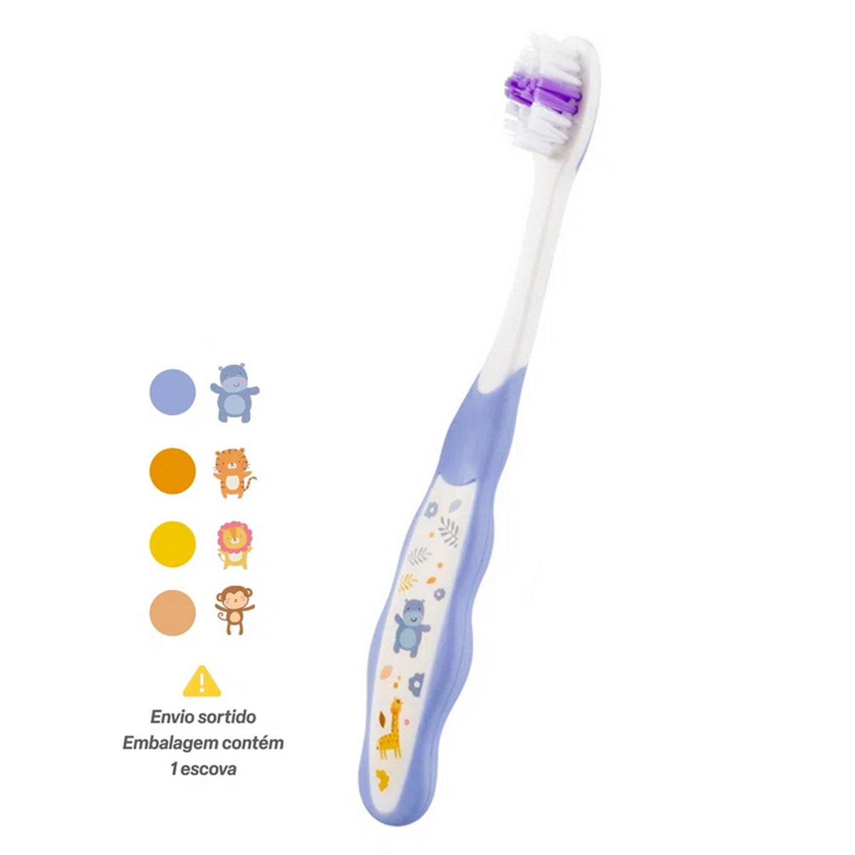 Escova de Dente Infantil Clear Up 1+ Anos 1 Unidade (Cores Sortidas)