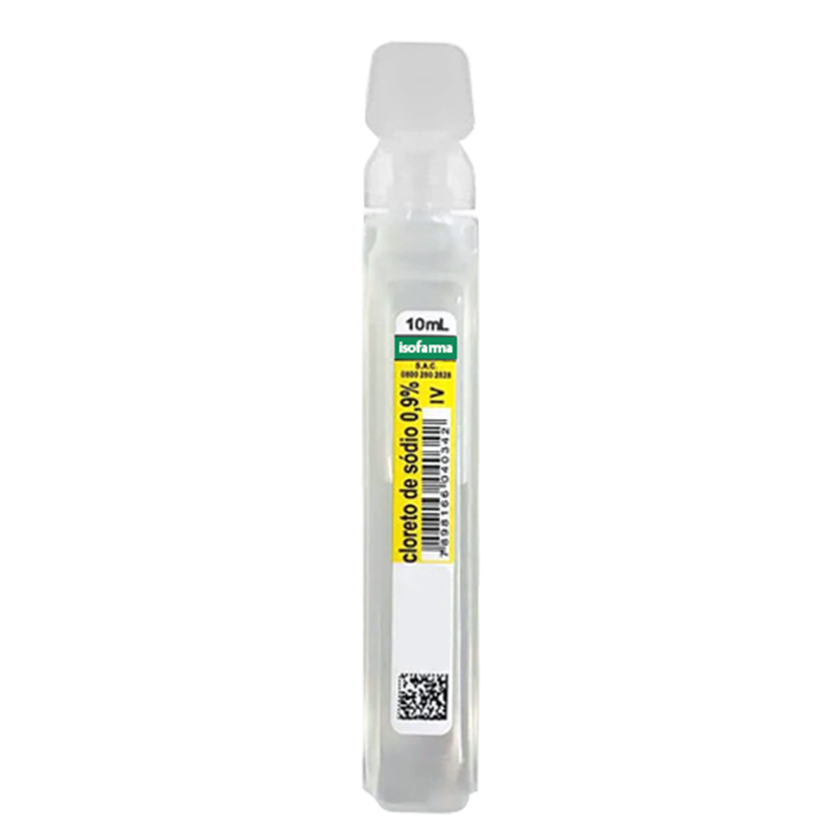 Soro Fisiológico de Sódio 0,9% Ampola 10mL Isofarma 1und