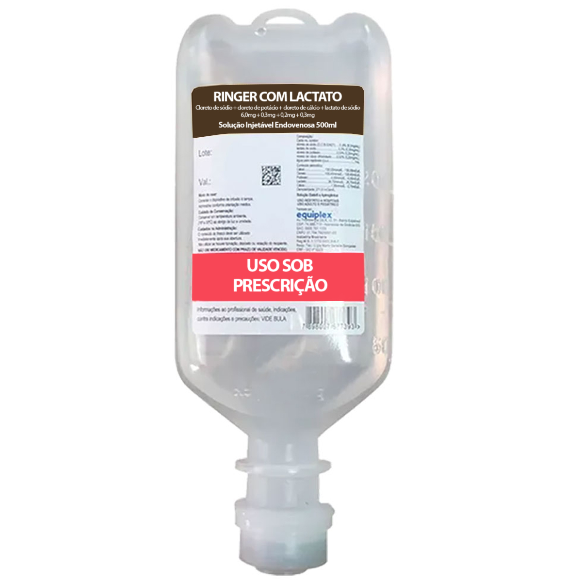 Soro Ringer com Lactato Frasco 500ml Equiplex