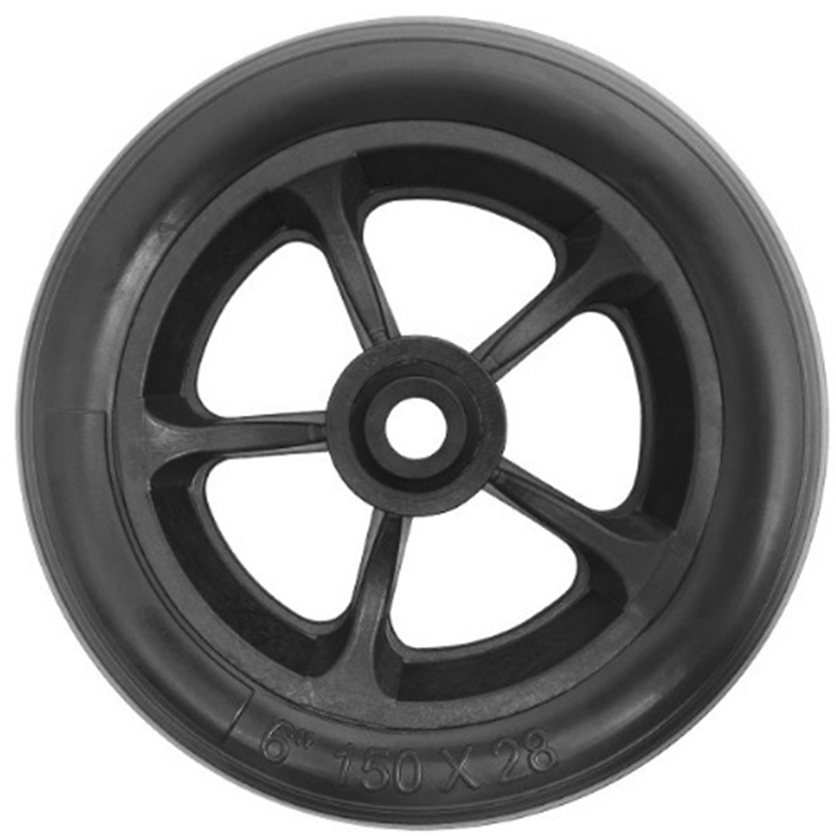 Roda 6 Polegadas para Cadeira de Banho PVC 