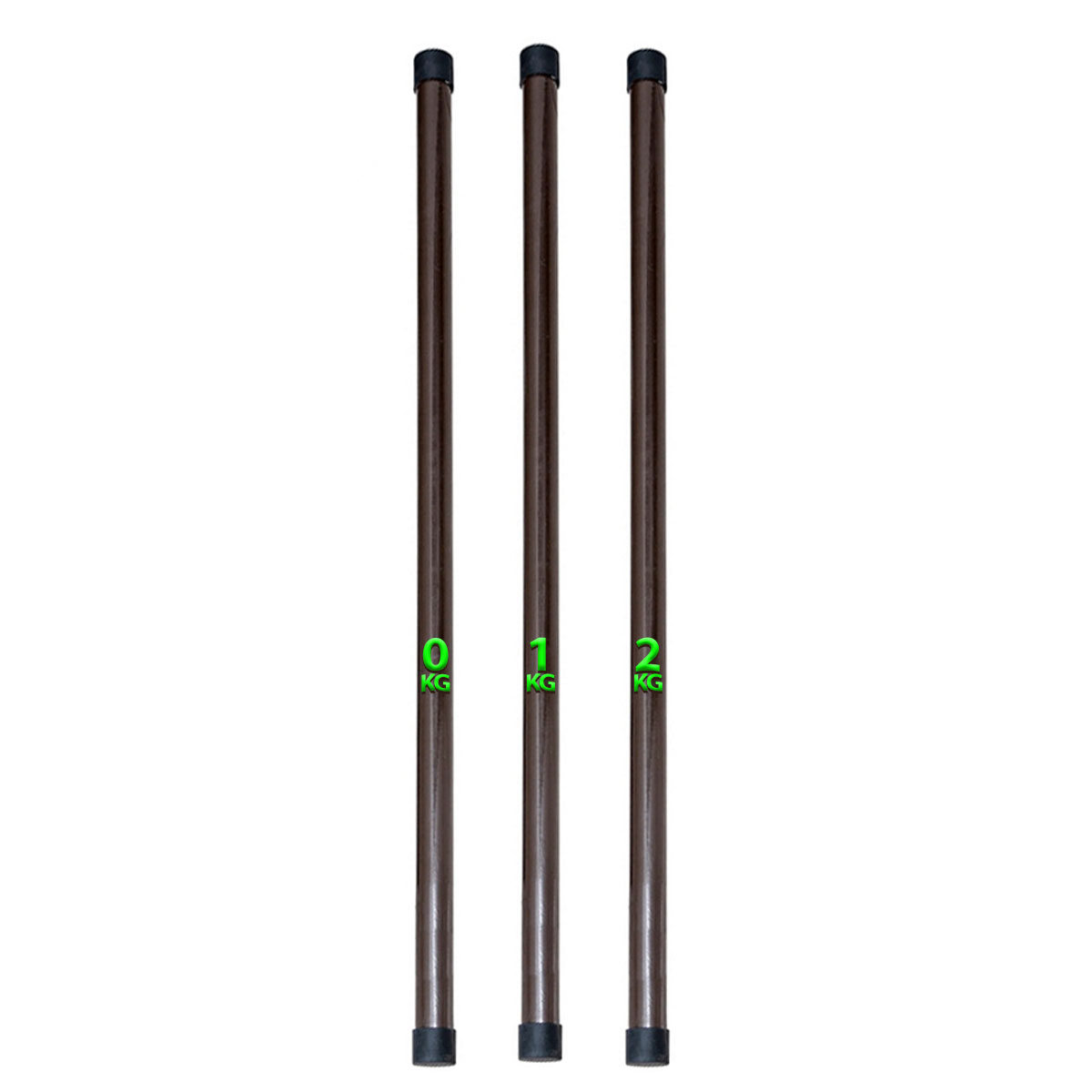 Kit Bastões Pvc 1,00m 0kg 1kg 2kg Kallango