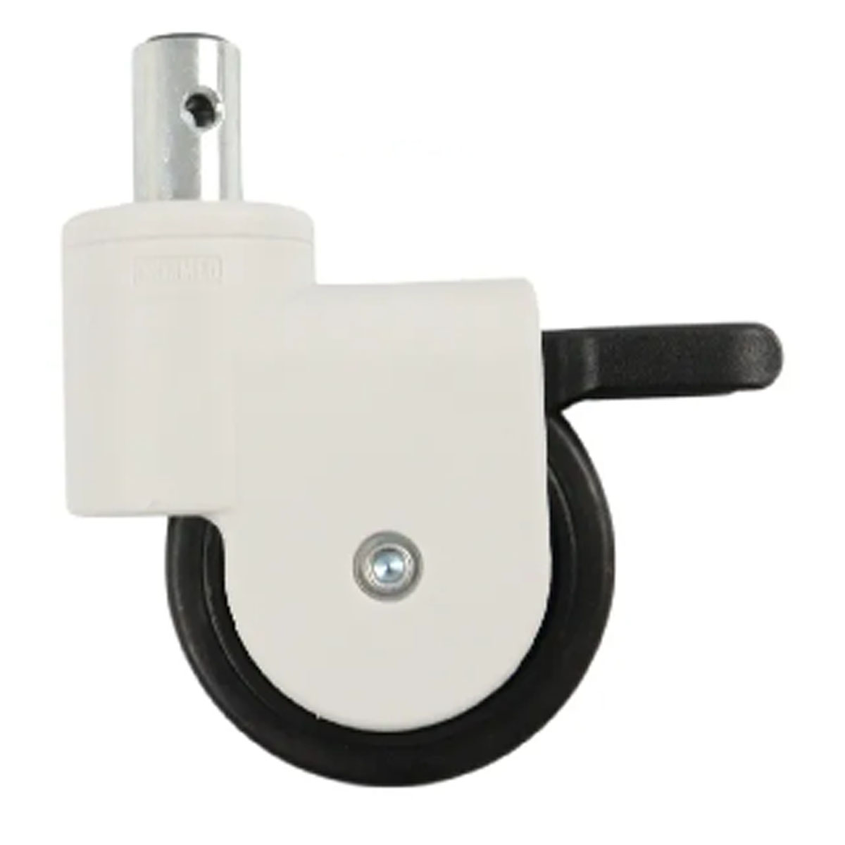 Rodizio Branco com Bucha Cadeira de Banho D50 Dellamed