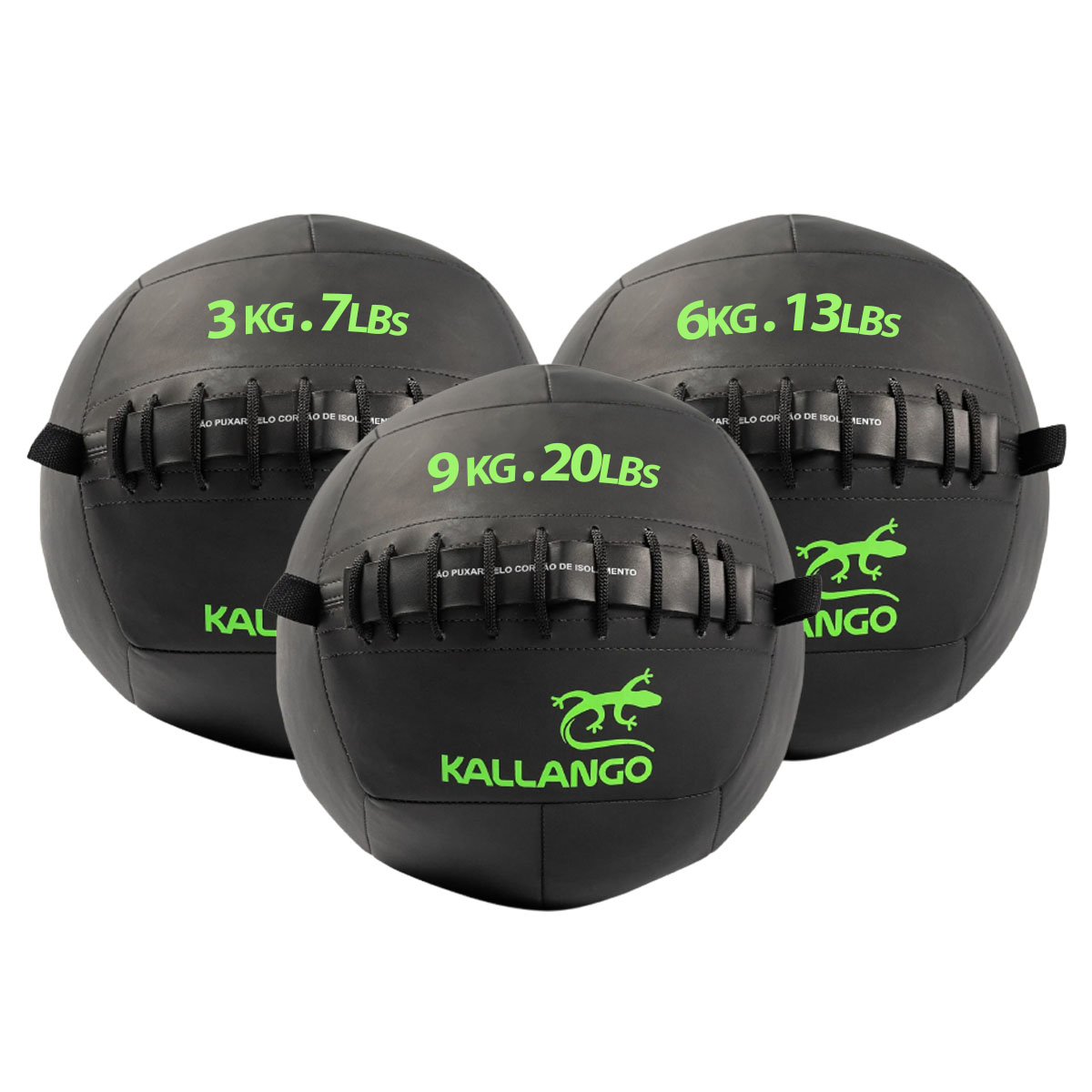 Wall Ball 3KG/7 Libras e 6KG/13 Libras e 9KG/20 Libras Kallango