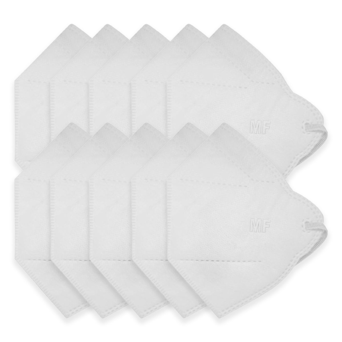 Máscara PFF2 N95 Elastico Orelha MedicalFace Branca Kit 50 Und