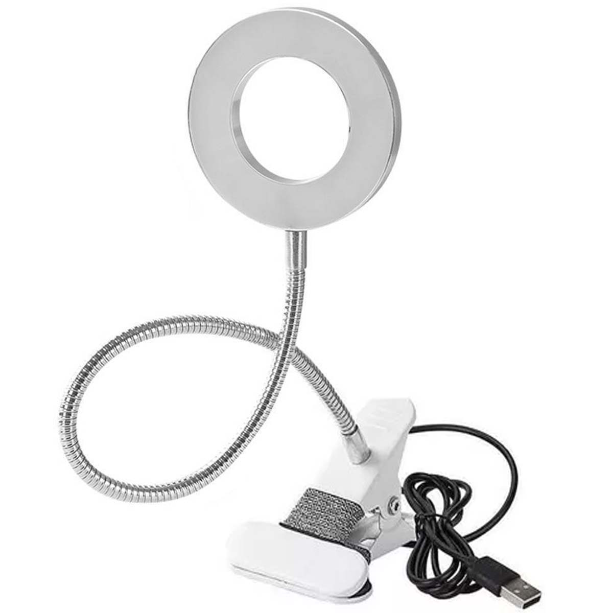 Luminária Led com Clipe e Tubo Dobrável 360 Graus Lupa X8