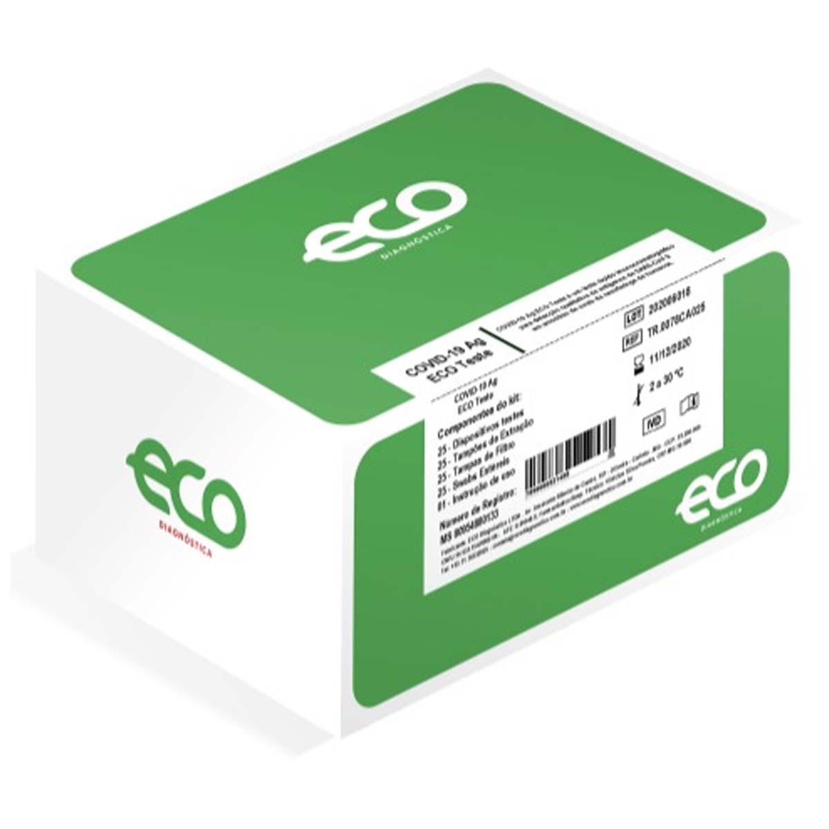 Teste Rápido Antigeno Covid-19 Eco 25 Testes