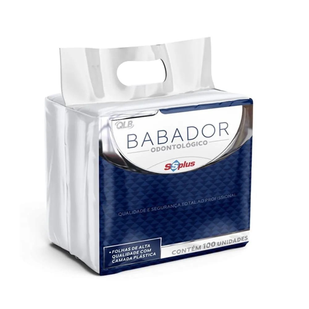 Babador Odontológico Descartável 30x40cm SS Plus C/100
