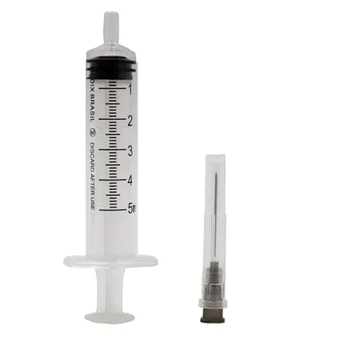 Seringa Descartável Luer Slip 5ML Com Agulha 25X0,70 100un MEDIX