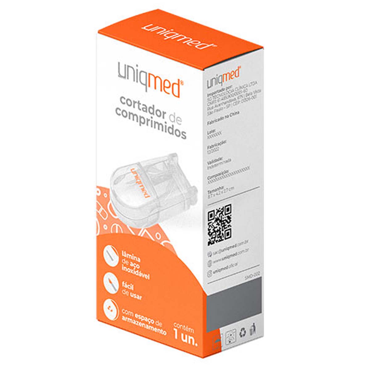 Cortador de Comprimidos e Medicamentos Uniqmed
