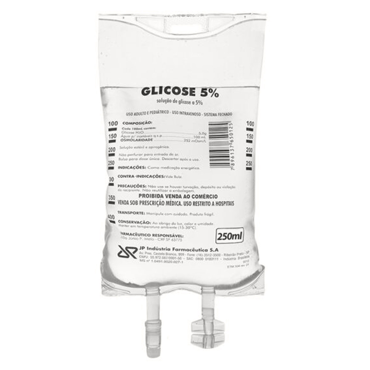Soro Glicose 5% Bolsa 250ML JP