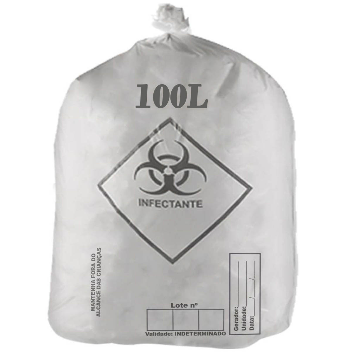 Saco para Lixo Hospitalar 100L GR4 100un Farmatex