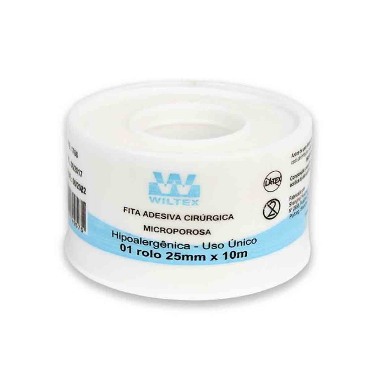 Micropore Branco Hipoalergênico Wiltex 25mmx10m