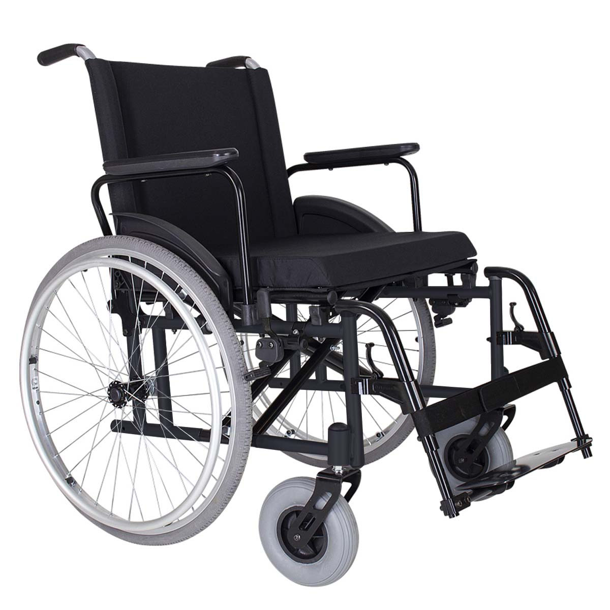 Cadeira de Rodas Dobrável Obeso 200kg MA3FO Ortomobil L56 P50 A50