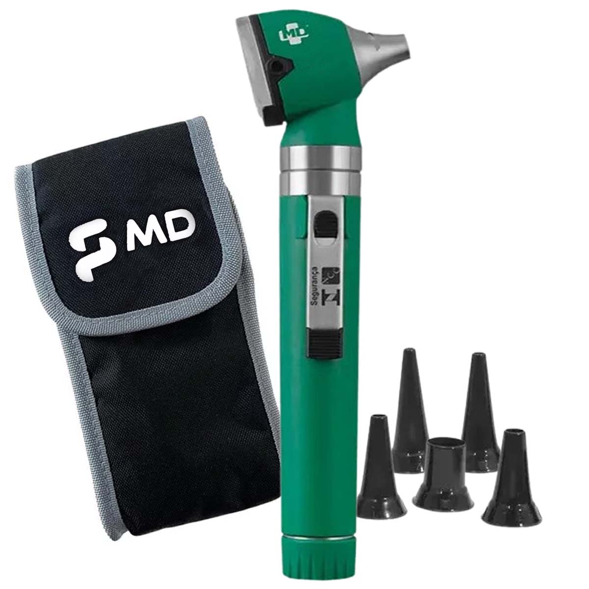 Otoscópio Omni Led Macrosul MD com Estojo Macio Verde 