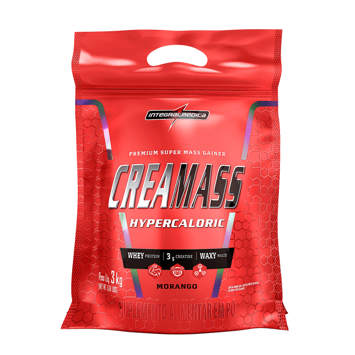 Integralmedica Hipercalórico Creamass Morango 3kg Refil