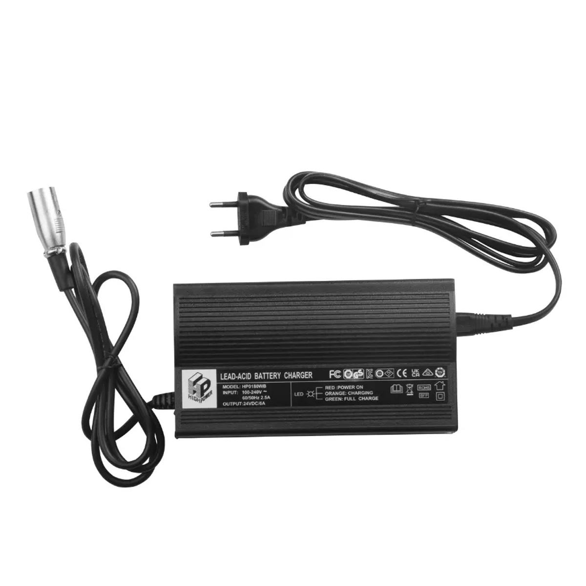 Carregador de Bateria da Cadeira de Roda D900 D1000 Dellamed