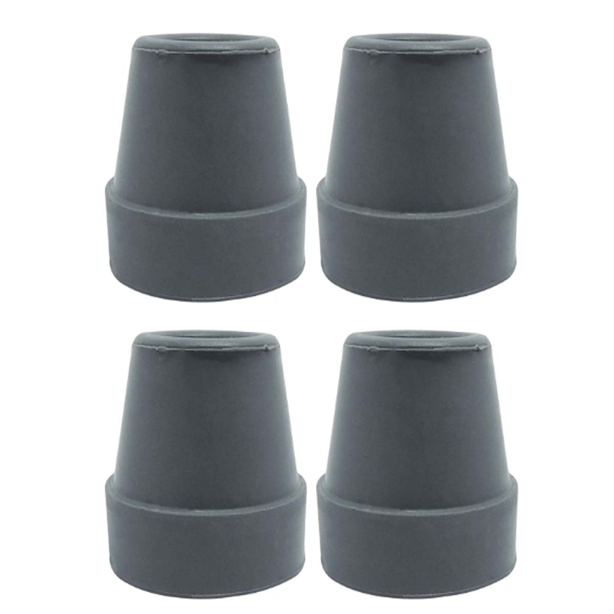 Ponteira Andador Sequencial 25mm Cinza Escuro 4 Unidades