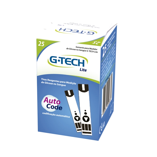 Tiras De Glicose G-tech Free Lite 25un