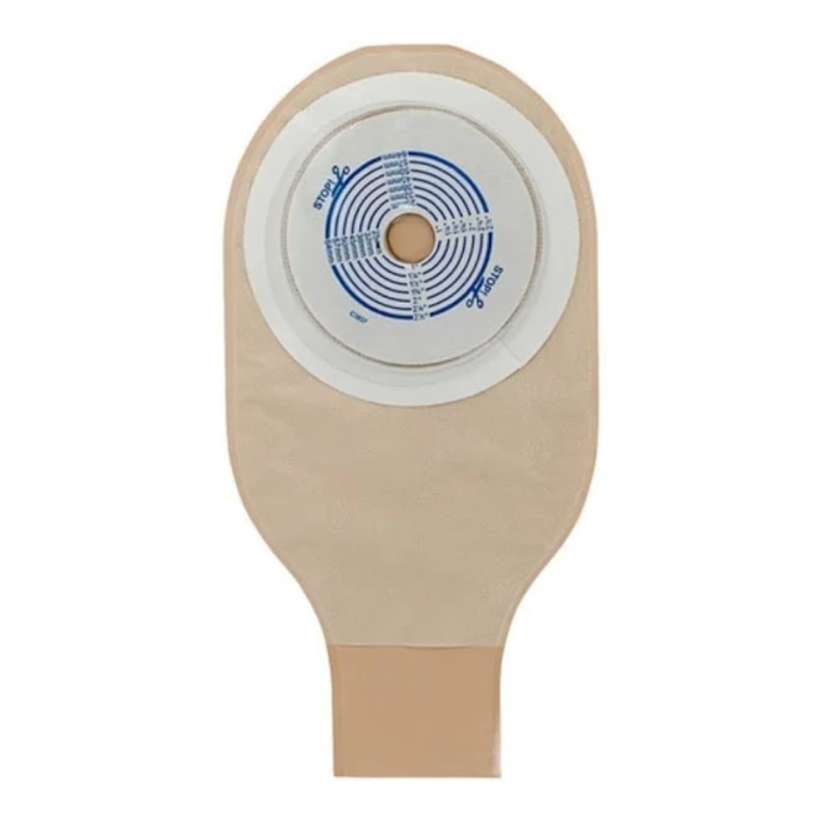 Bolsa De Colostomia Active Life Opaca Recortável 19-64cm + clipe de fechamento