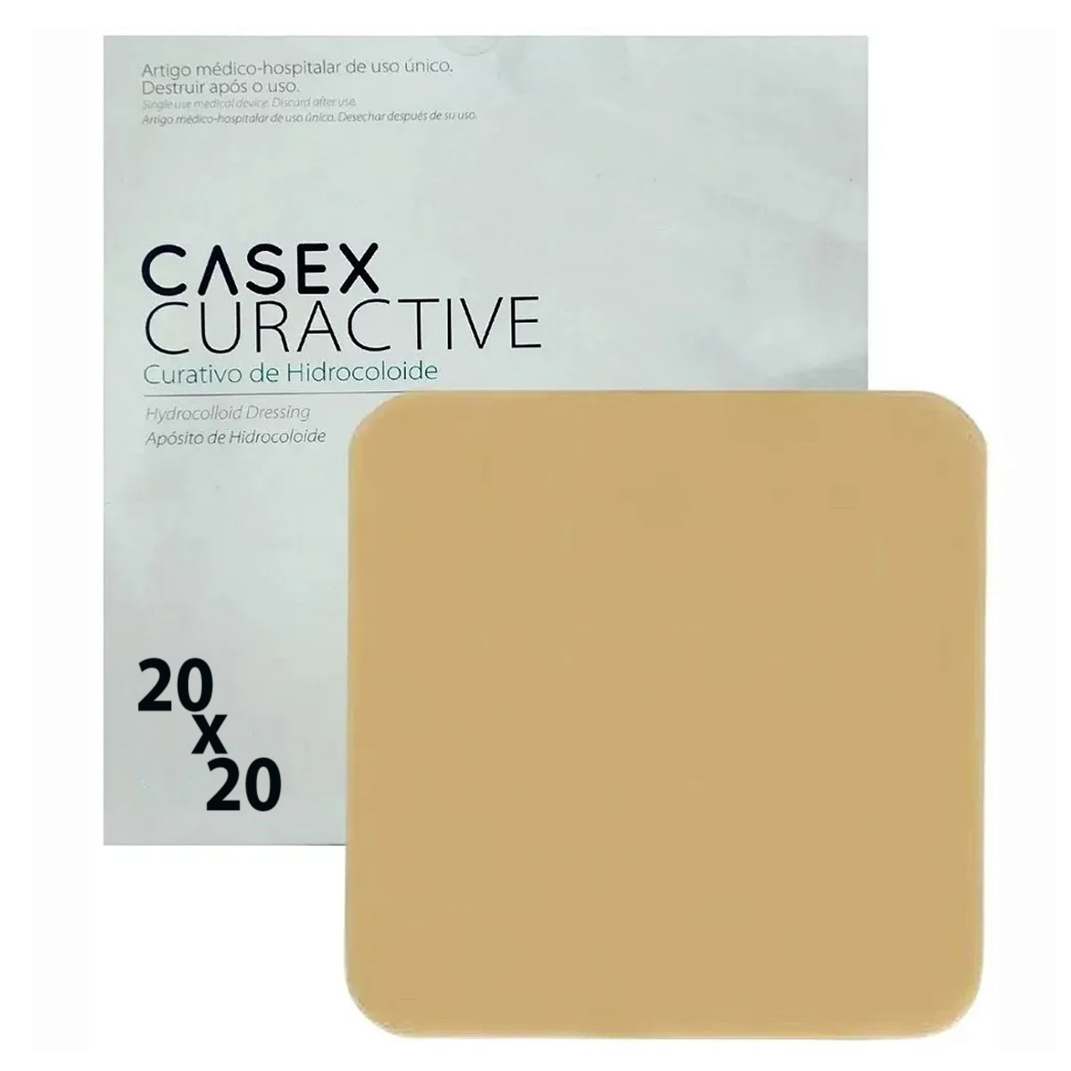 Curativo Hidrocoloide Regular 20x20cm 1und Casex