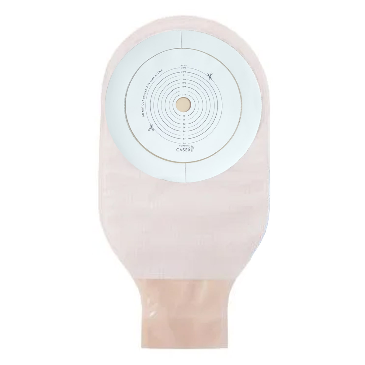 Bolsa Colostomia Adulto Recortável 13MM/64MM Opaca 1Und Casex