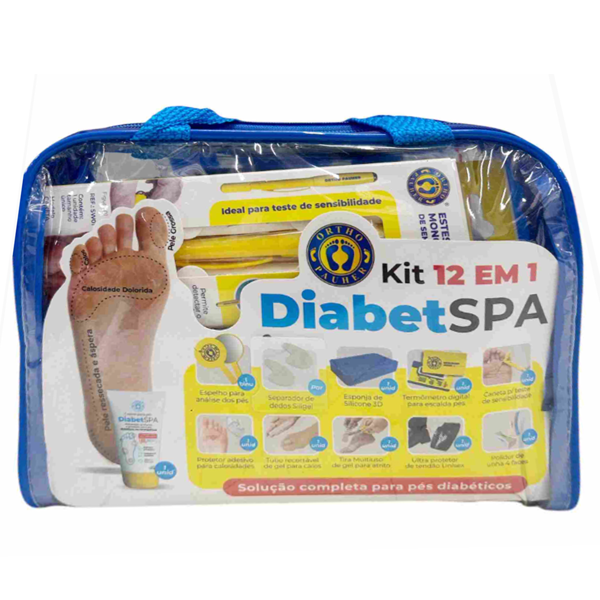 Kit DiabetSPA 12 em 1 para Pés Diabéticos Ortho Pauher