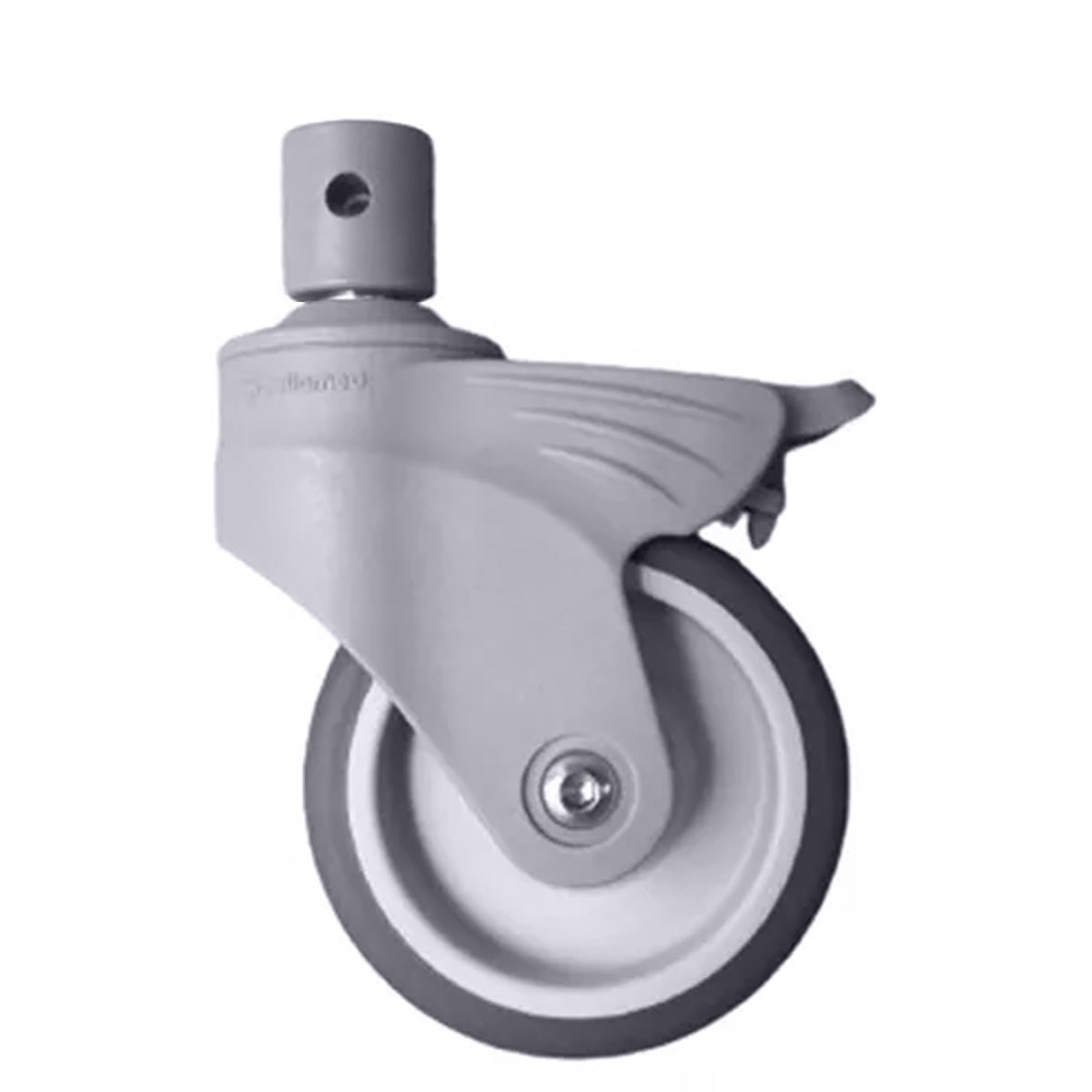 Rodizio Cinza 22mm para Cadeira de Banho D60 Dellamed