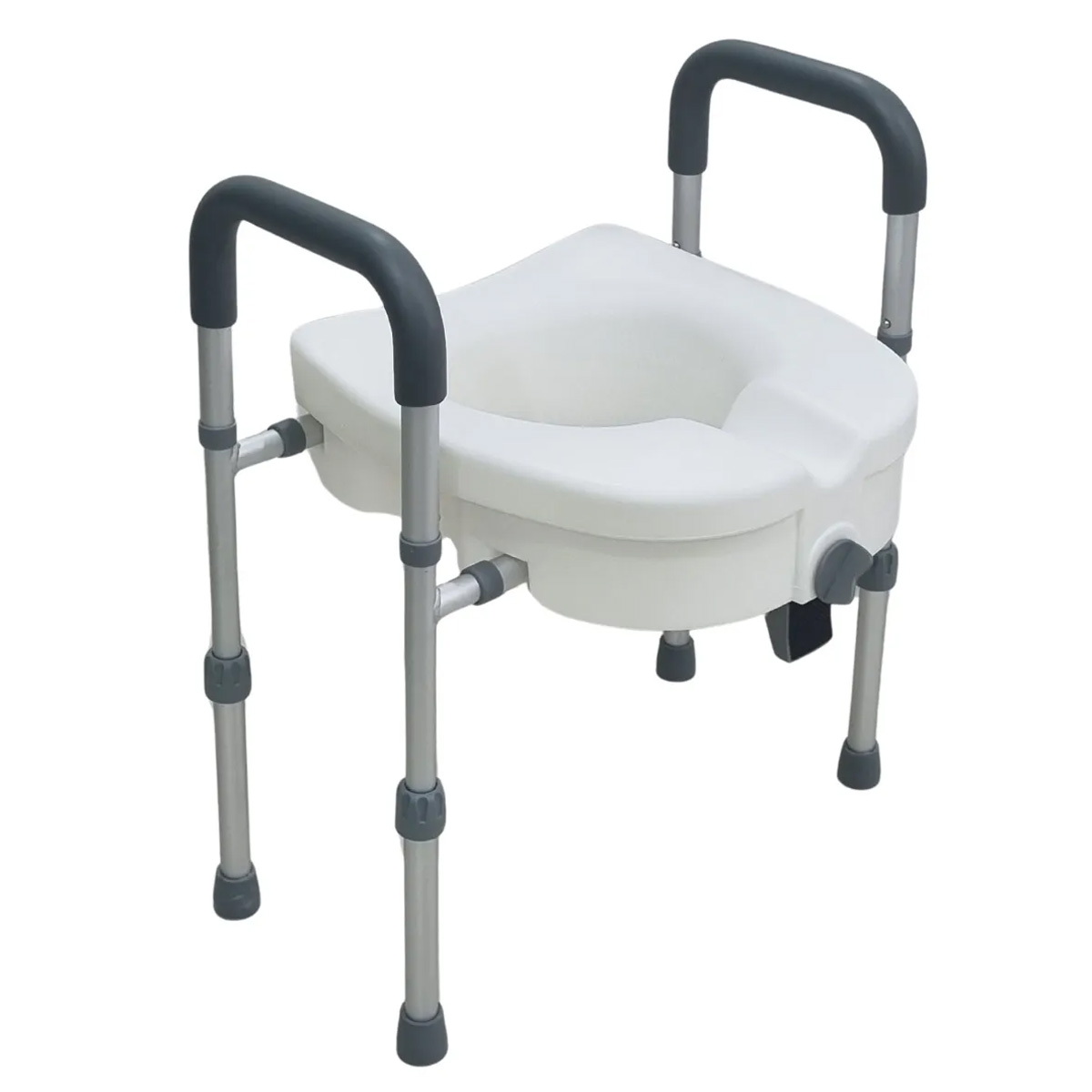 Assento Sanitário Elevado com Barra de Apoio Lateral Senior Care 