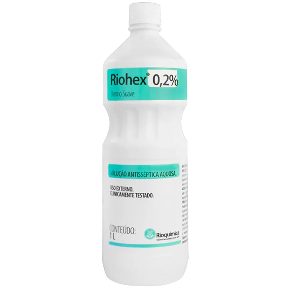 Clorexedina Antisséptica Aquosa 0,2% Dermo Suave 1000ML Rioquimica