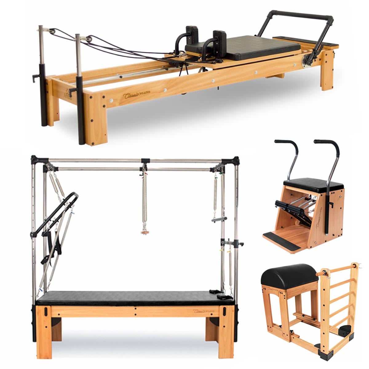 Kit Studio Classic Pilates Completo Preto Classic Arktus 