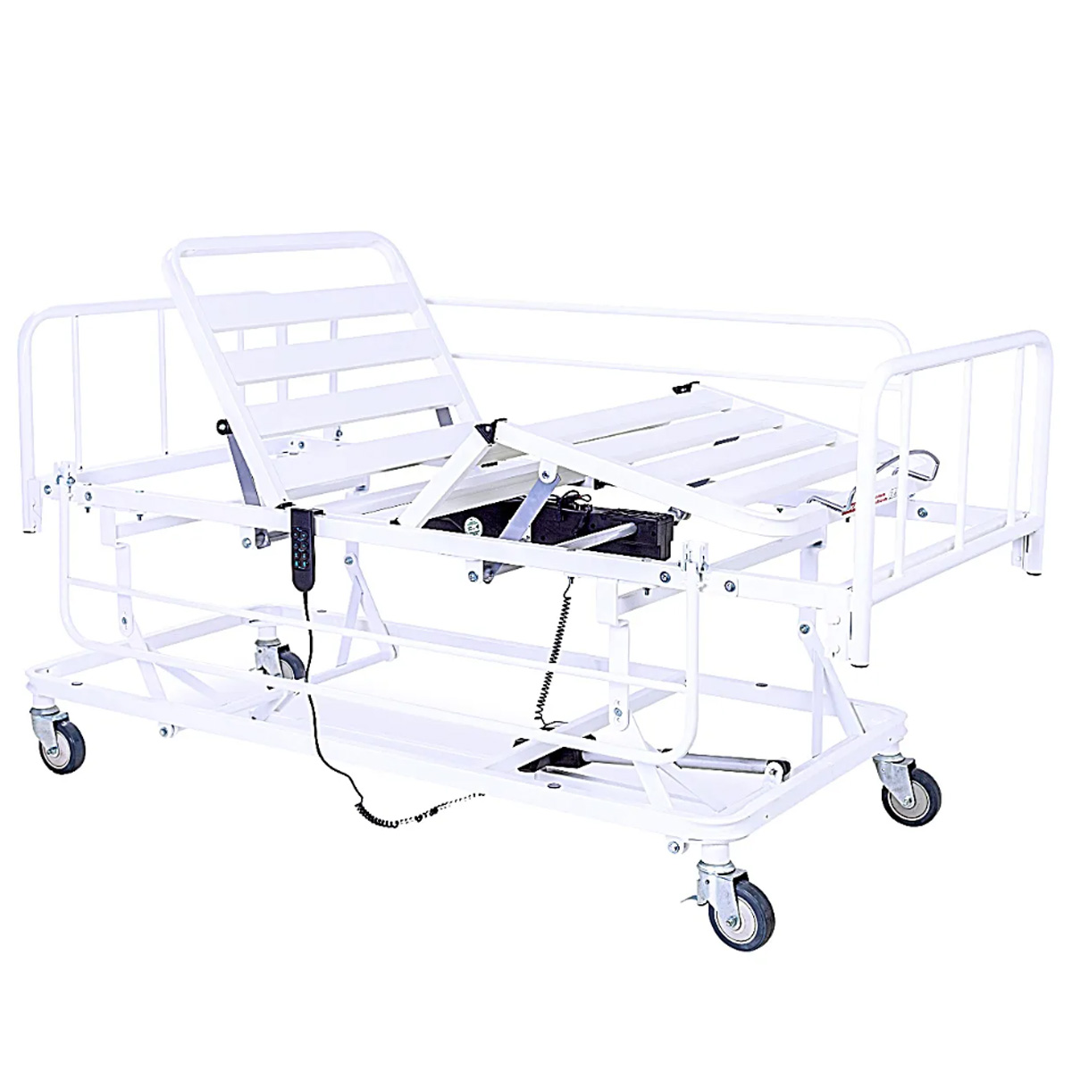 Cama Hospitalar Motorizada Evolution Steel com Elevação e Grade Móvel Pilati