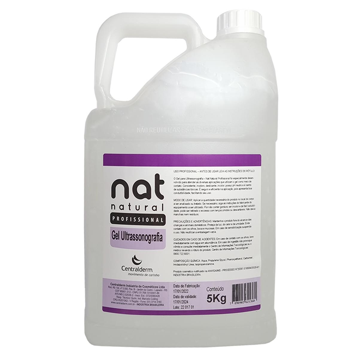 Gel Ultrassonografia 5kg Profissional Nat Natural