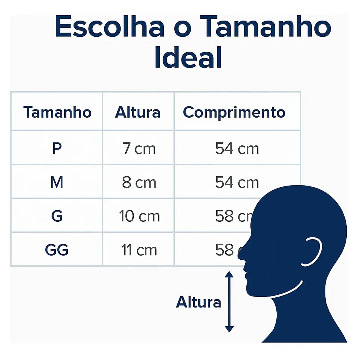 Colar Cervical de Espuma Ortopédico Noturno GLC