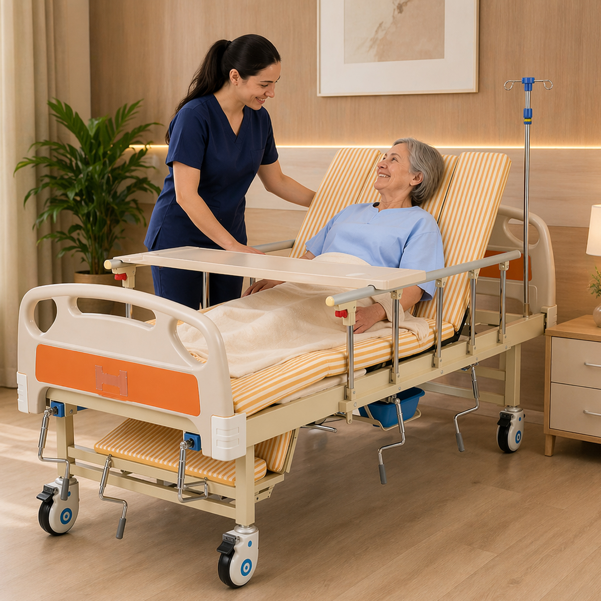 Cama Hospitalar Senior Care Confortmax 4 Manivelas