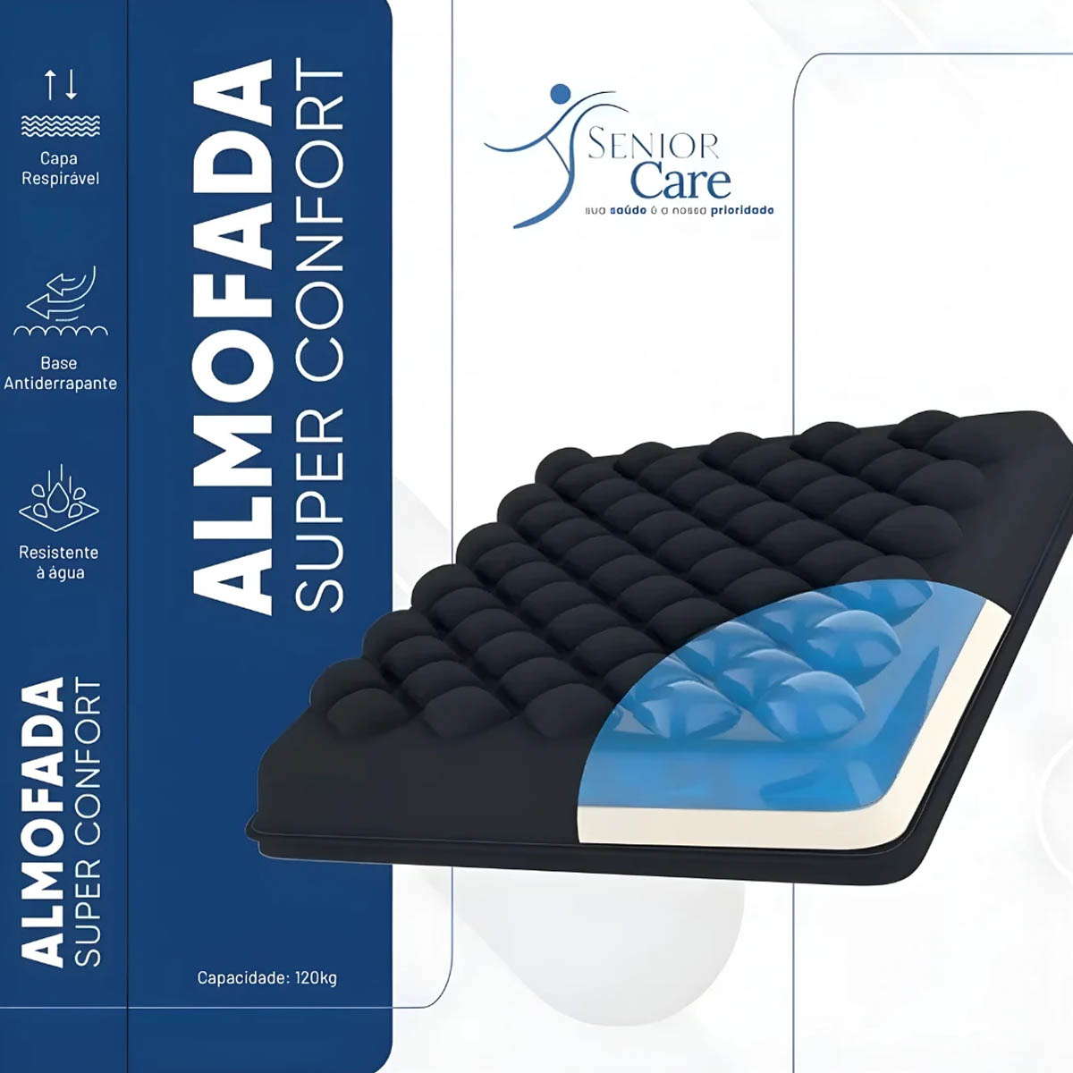Almofada Super Confort Para Cadeira de Rodas Supermedy