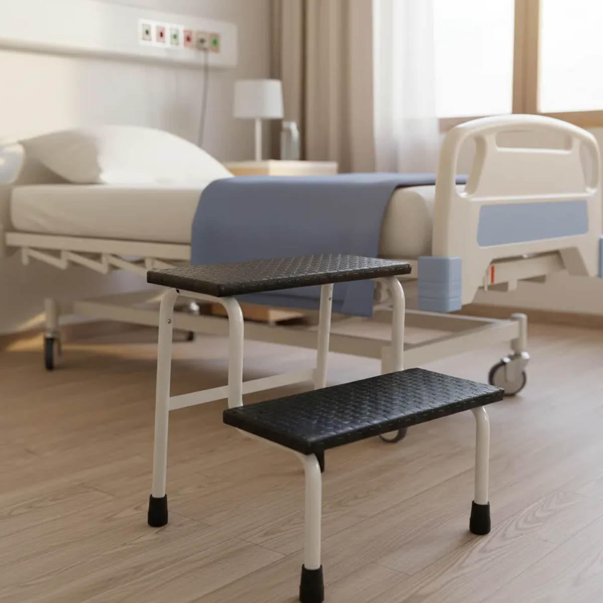 Escada Hospitalar 2 Degraus Antiderrapante 180kg Alo