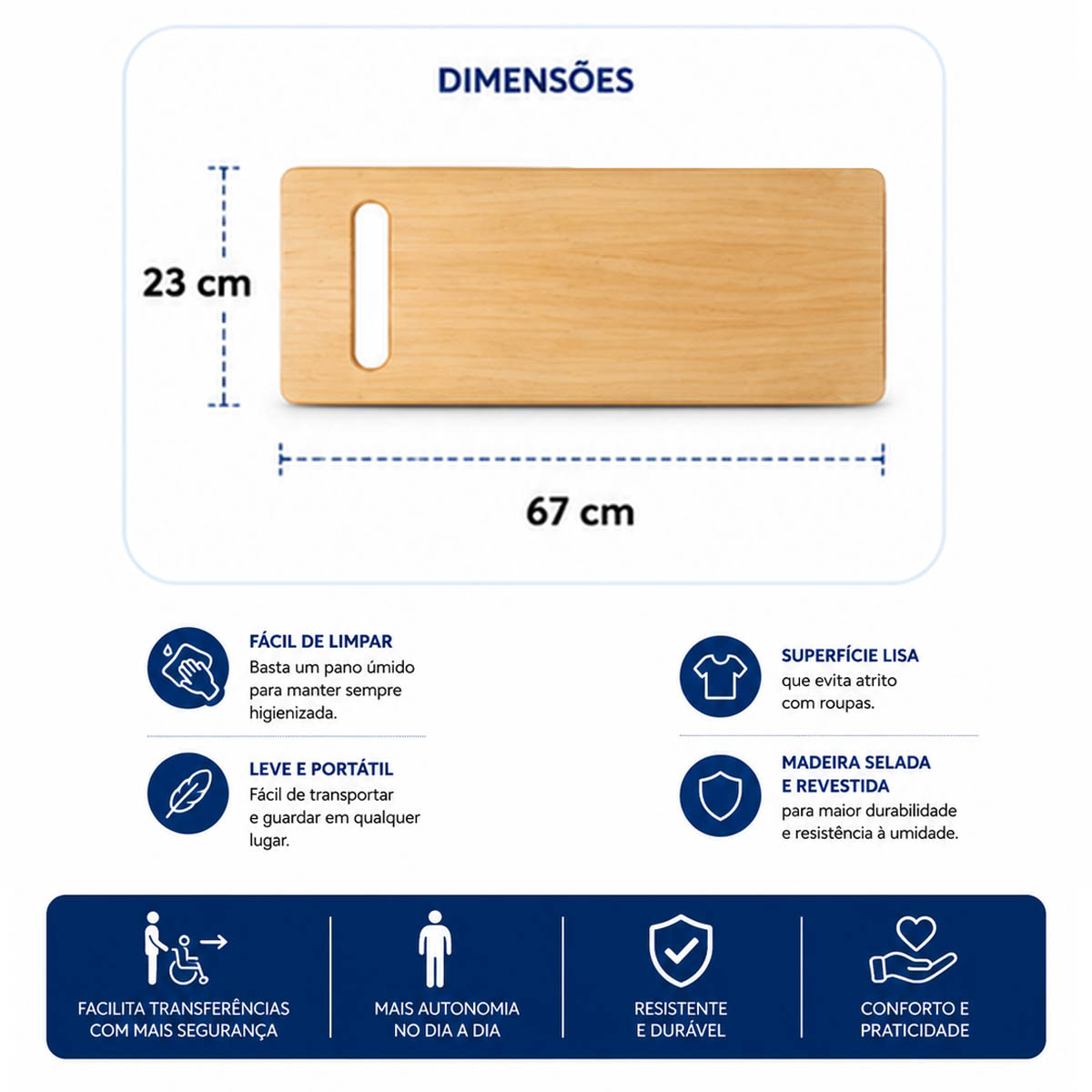 Prancha de Transferencia Reta Longevitech