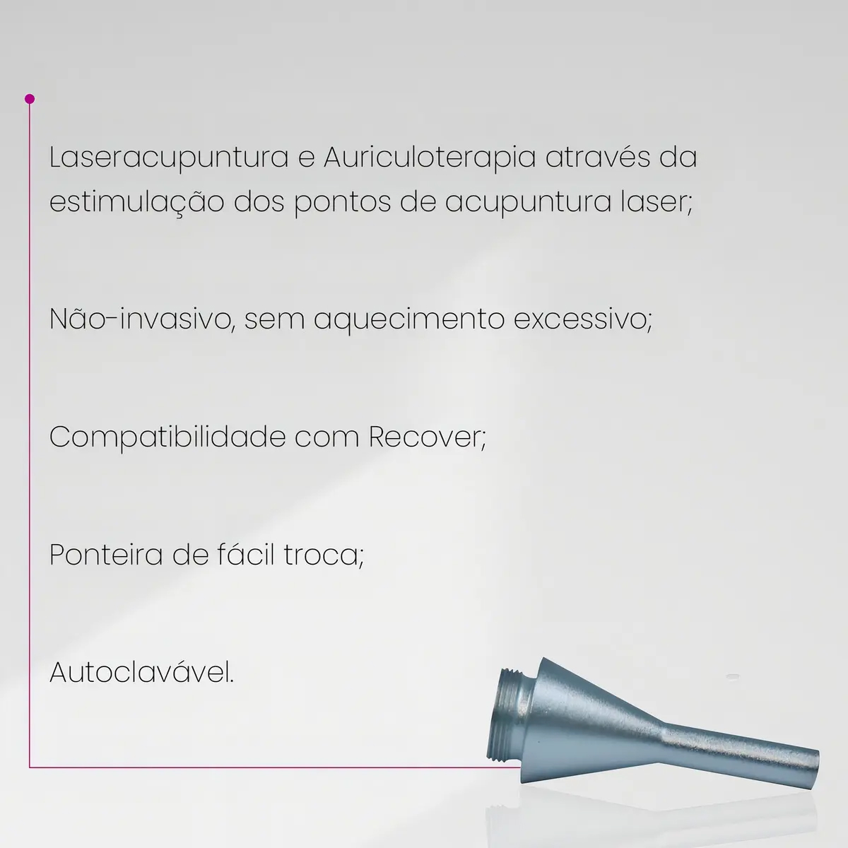Ponteira Acupuntura Laser Recover 3.0 MM Optics