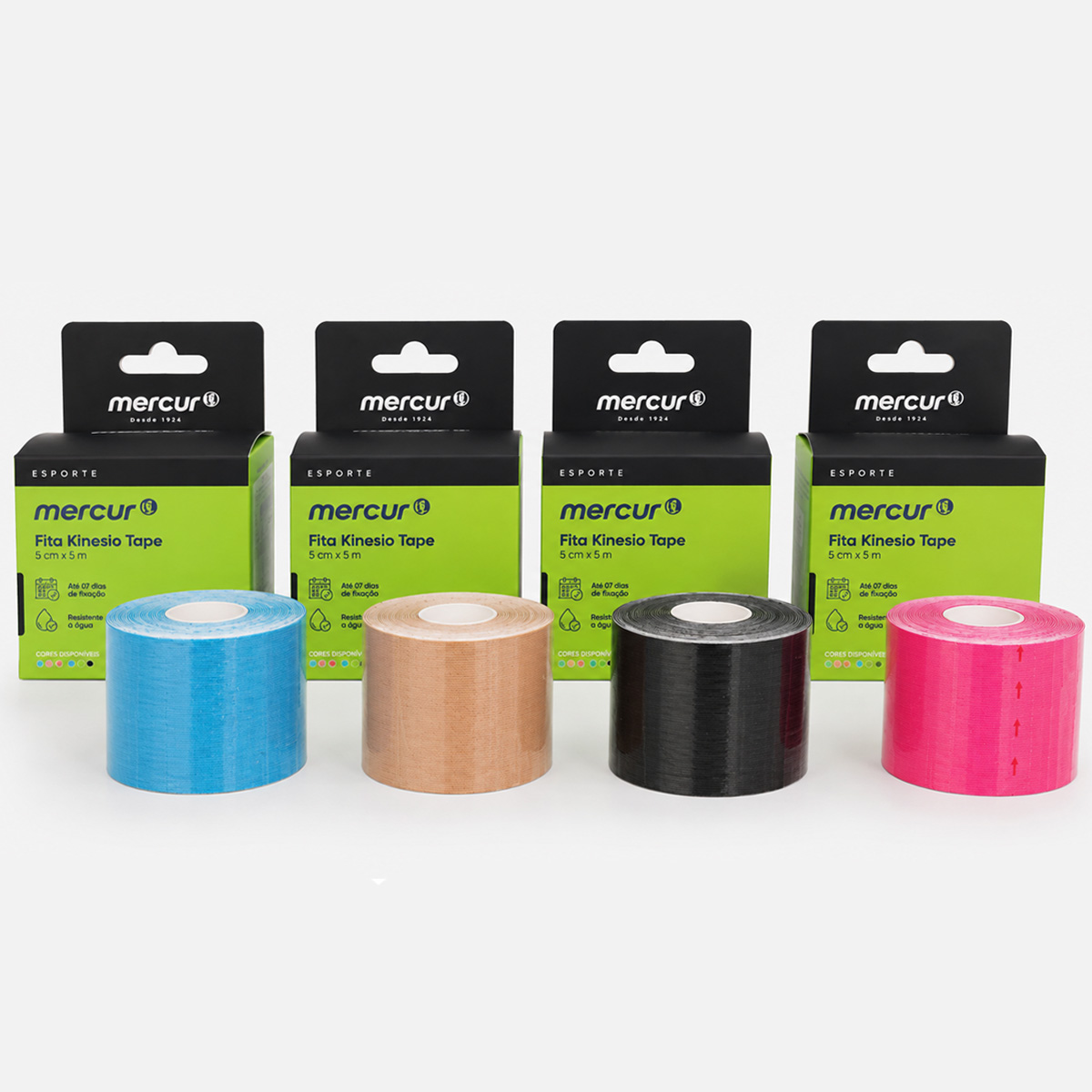 Bandagem Elástica Adesiva Kinesiológica Tape Mercur