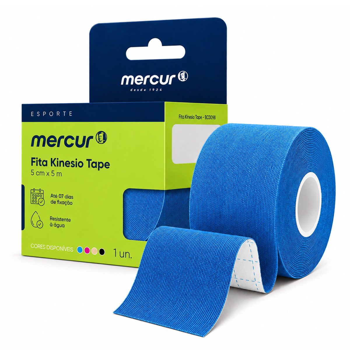 Bandagem Elástica Adesiva Kinesiológica Tape Mercur