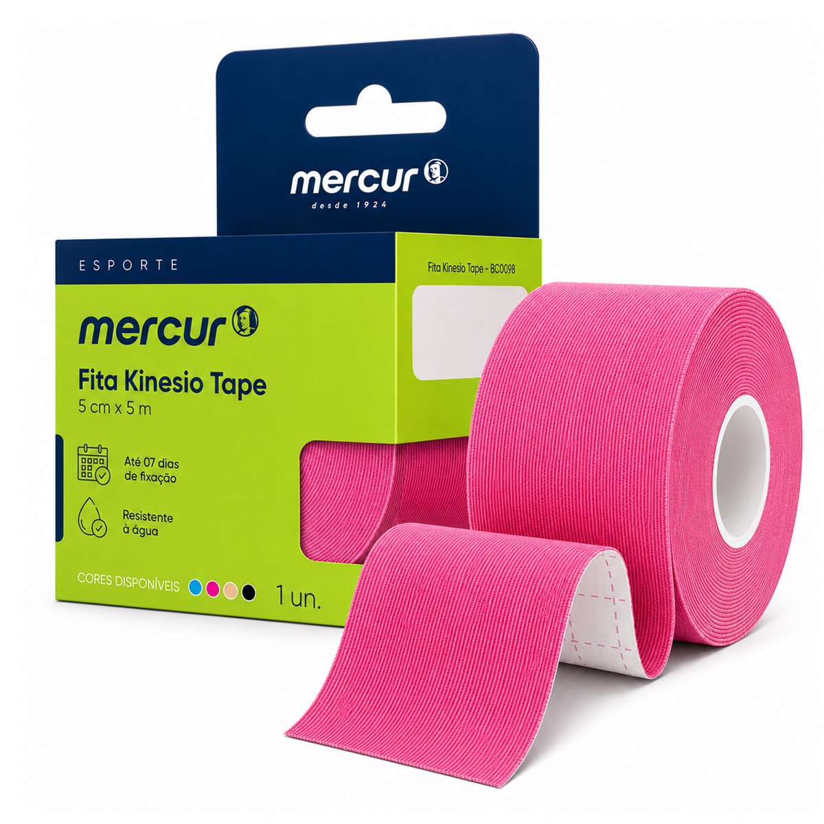 Bandagem Elástica Adesiva Kinesiológica Tape Mercur