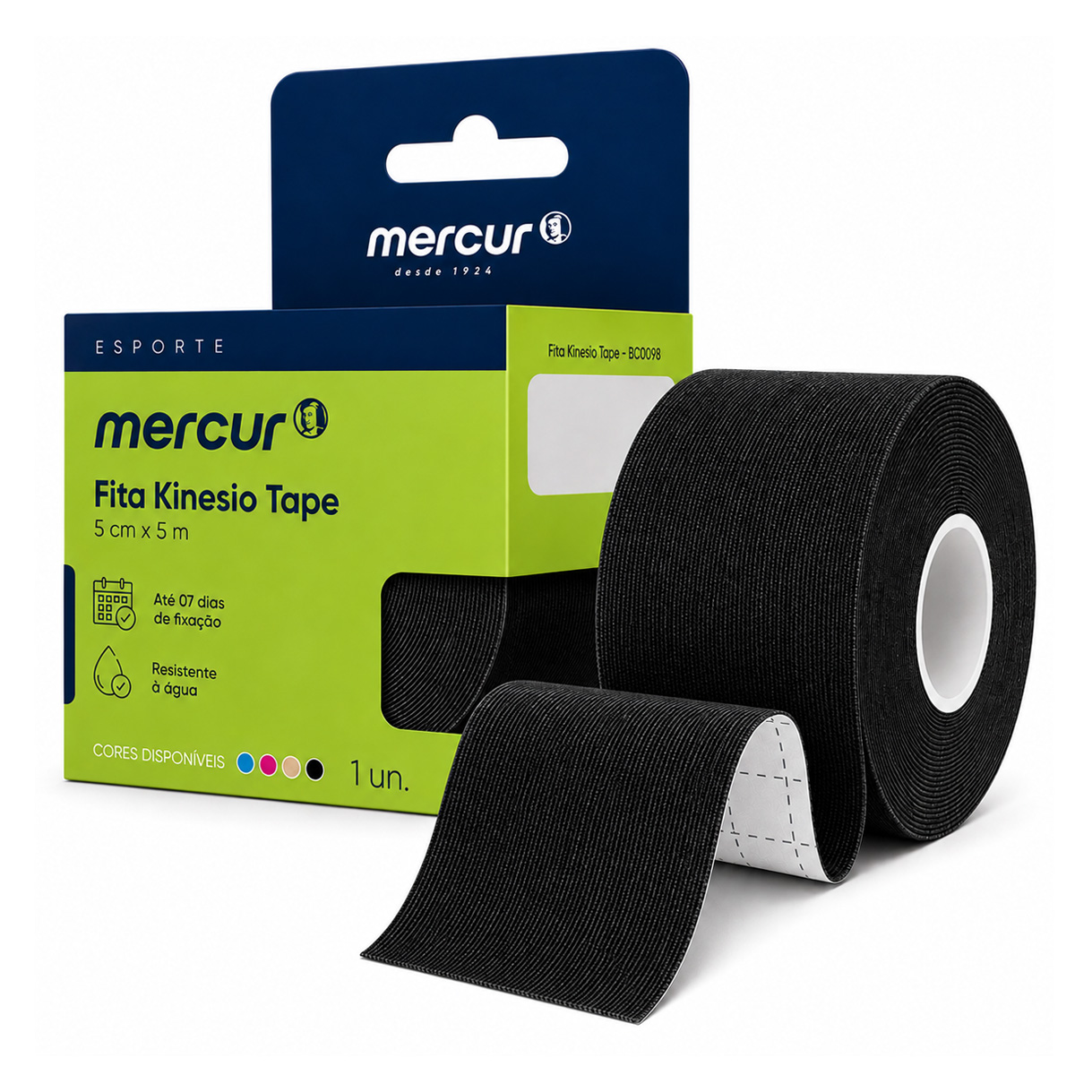 Bandagem Elástica Adesiva Kinesiológica Tape Mercur