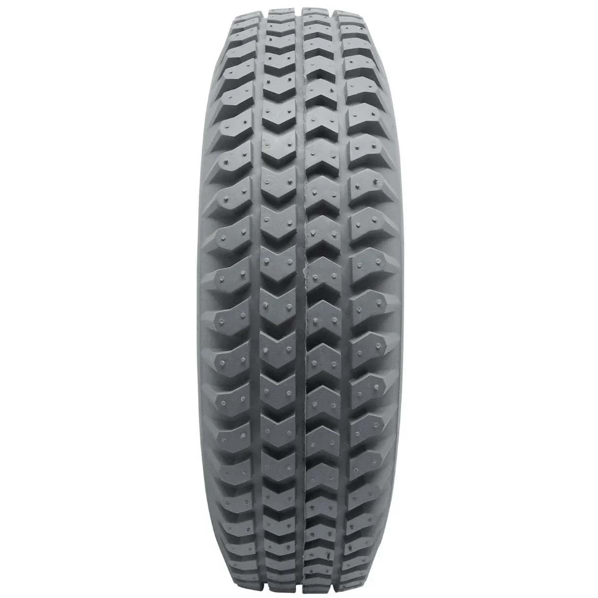 Kit 2 Pneu Cadeira de Rodas Traseiro 3.00-8 Cinza Primo Powertrack com Câmara