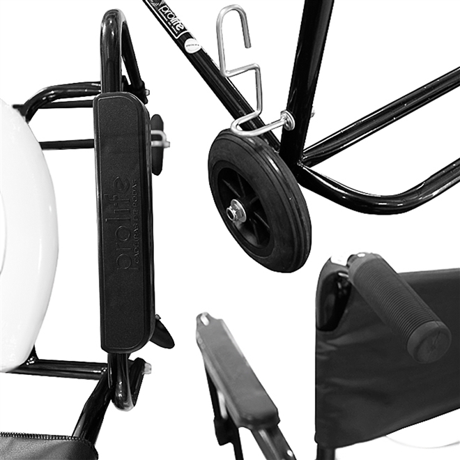 Cadeira de Banho Com Rodas Prolife Obeso Flex Pl 2002