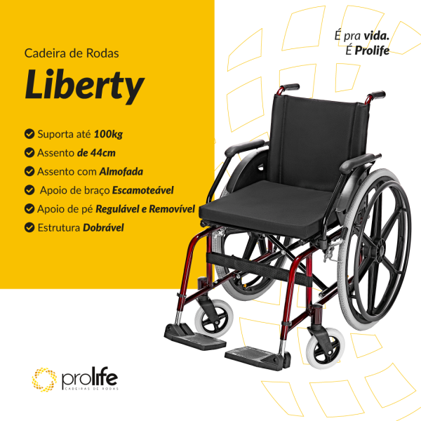 Cadeira de Rodas Prolife Confort Liberty - Antifuro