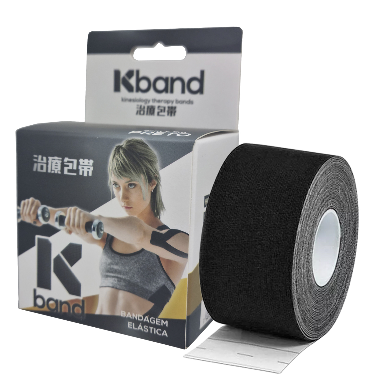 Fita Kinesio Kband Bandagem Adesiva 5m x 5cm